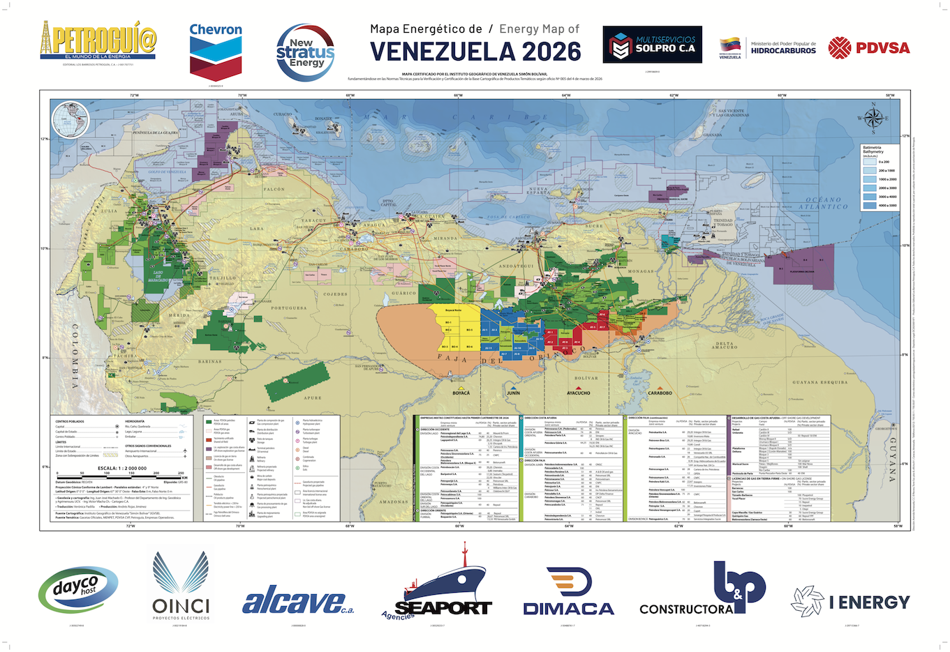 Venezuela Energy Map 2026 — Front